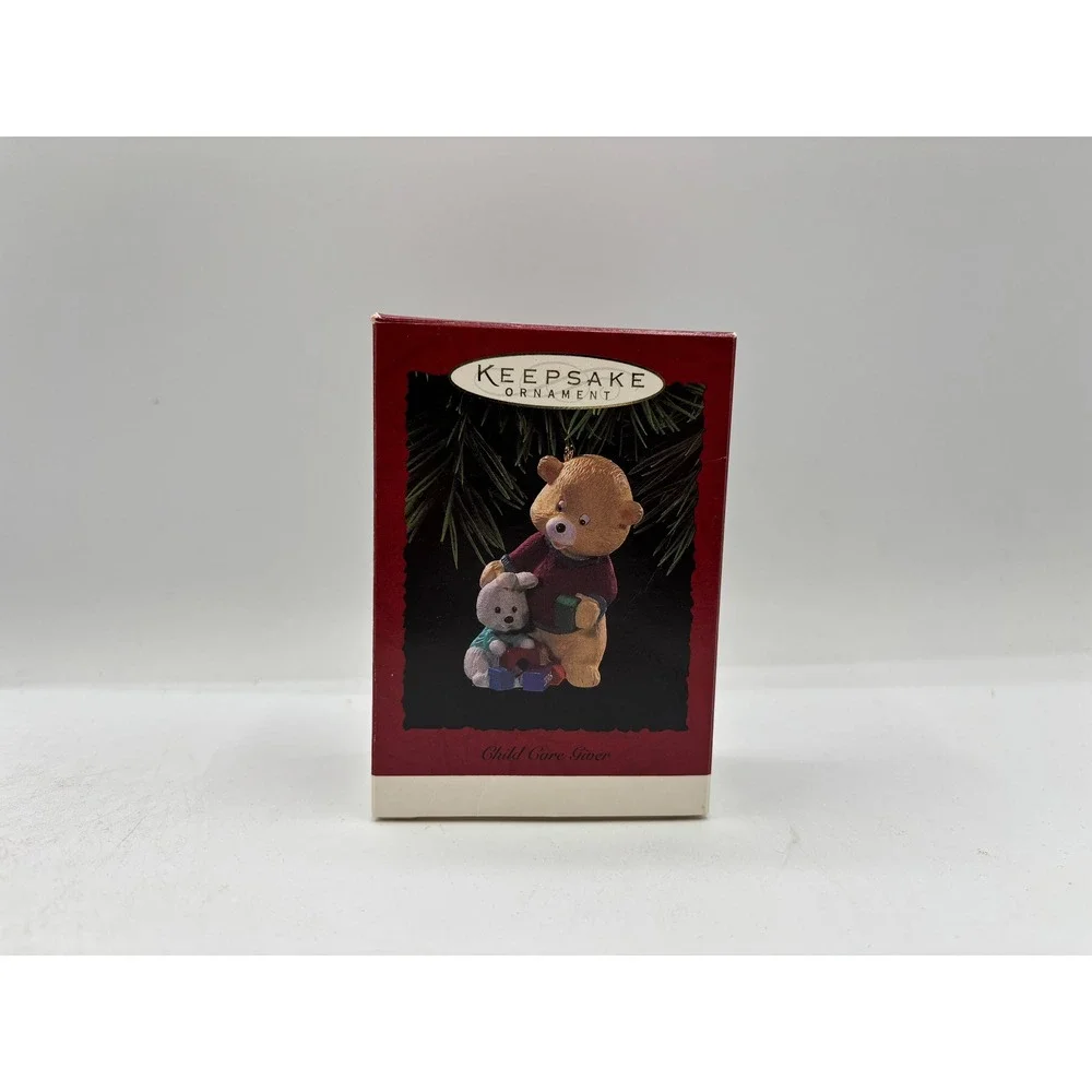 Hallmark Keepsake Ornament Dated 1996 Vintage Child Care Giver Handcrafted